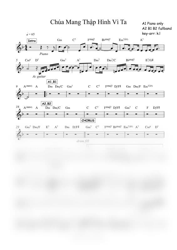 Chúa Mang Thập Hình Vì Ta